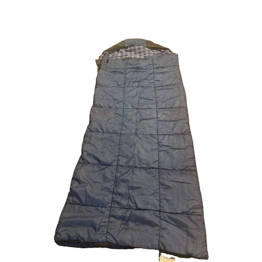 Eddie Bauer Sleeping Bag Rectangle 1 person Navy Blue
